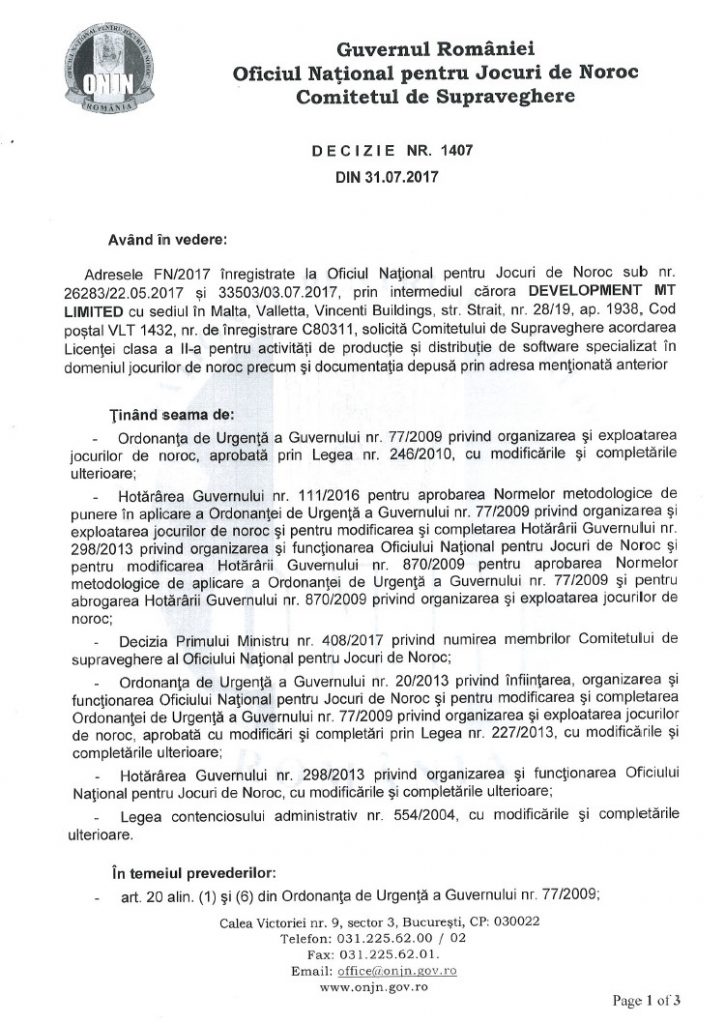 KAJOT Licenței clasa a II-a